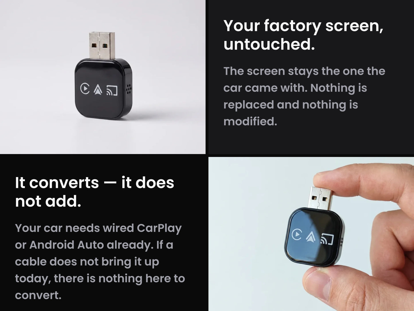 CarConnectPro Wireless CarPlay & Android Auto Adapter