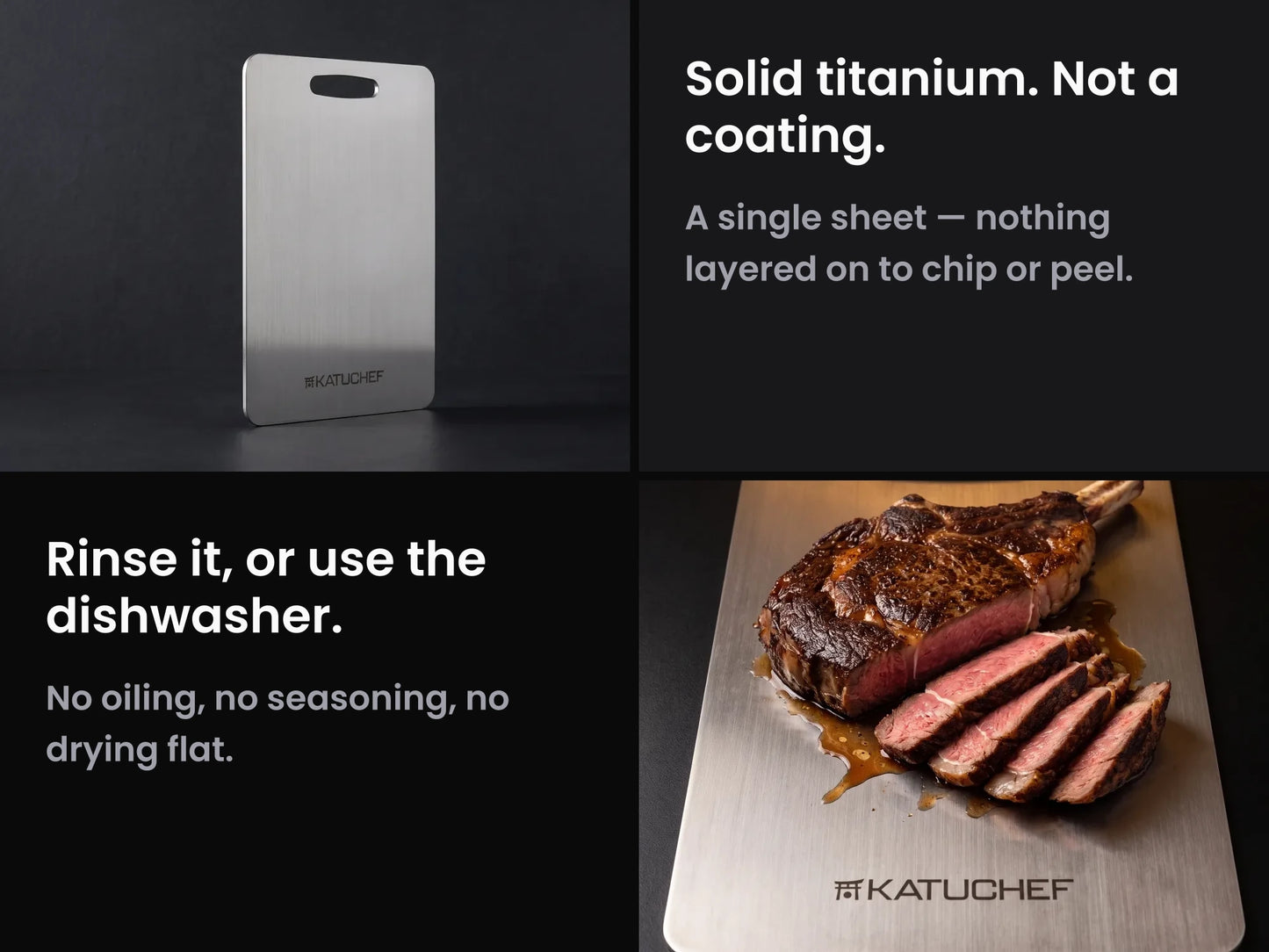 Solid titanium, not a coating